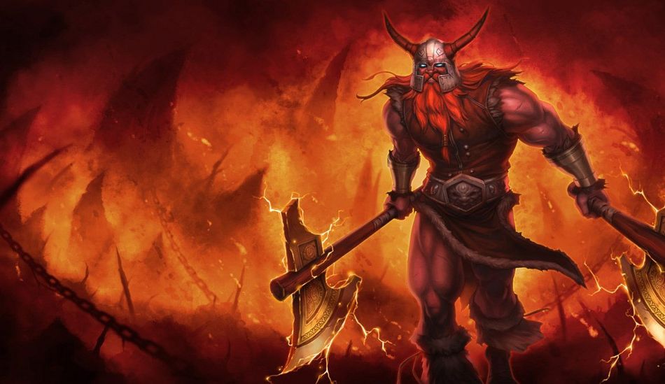 Forsaken Olaf splash art