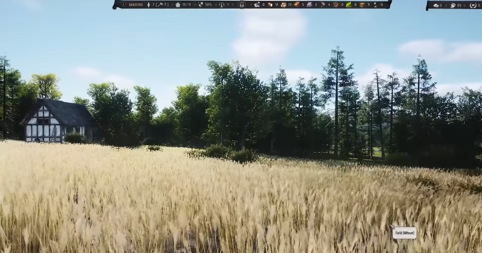 If suitable fertile areas are scarce within the terrain, players may resort to using a Trading Post to acquire the necessary crops