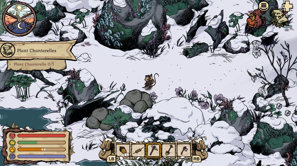 Winter Burrow features four regions but all of them very similar mechanically