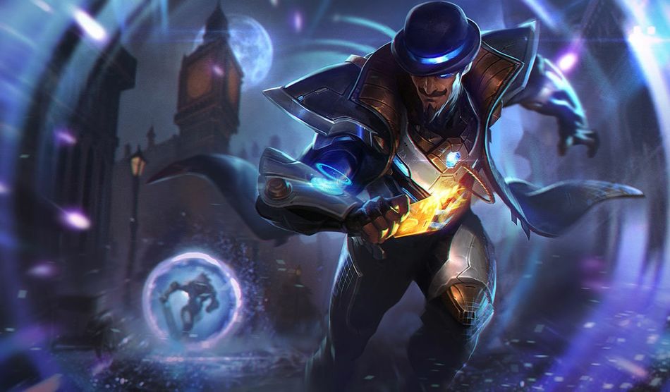 Pulsefire Twisted Fate splash art