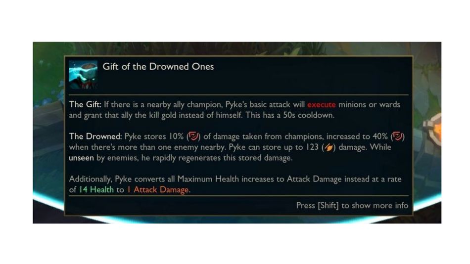 League of Legends - Reverted Pyke Passive
