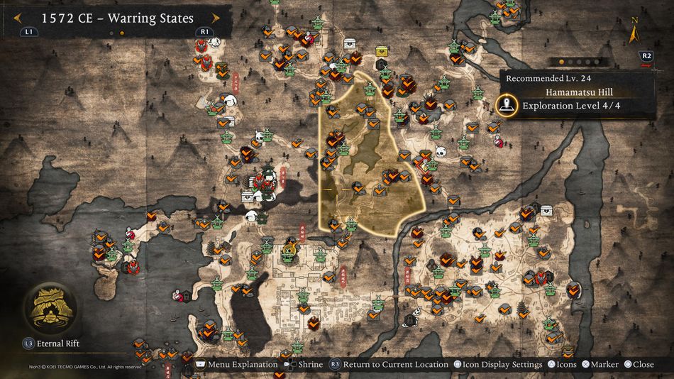 Nioh 3: Explore the map to gain the most of the game