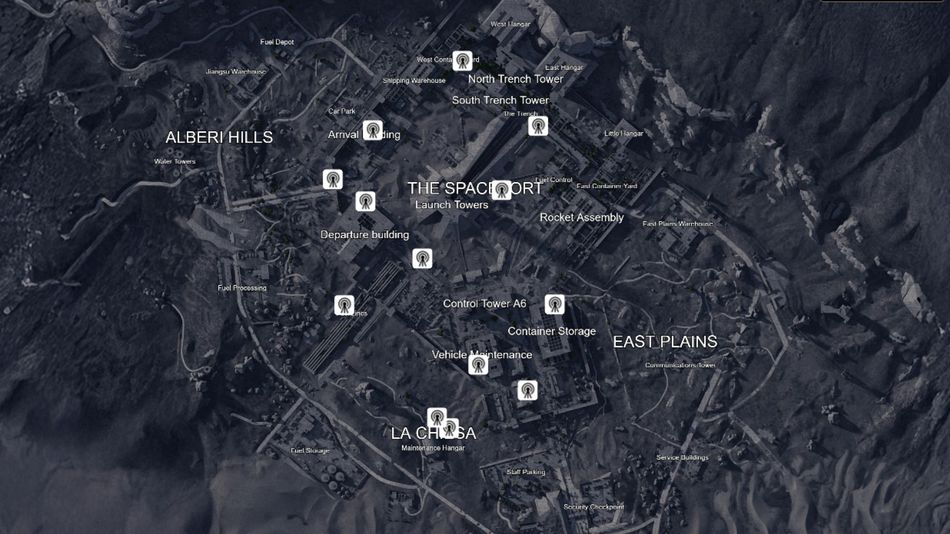 All Supply Call Stations in Spaceport