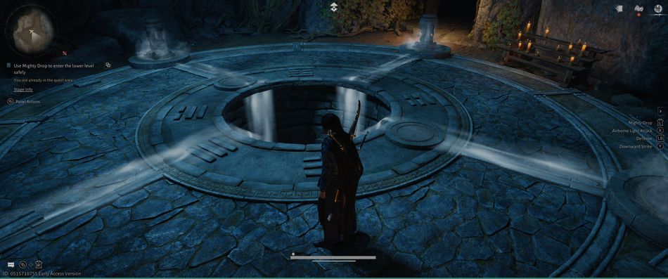 Where Winds Meet: Channel the mist below the disc and the disc will drop down