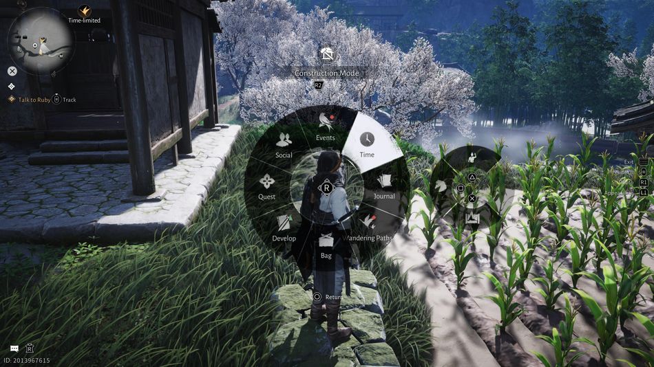 Where Winds Meet: To advance the time, simply press 'Time' in the wheel menu