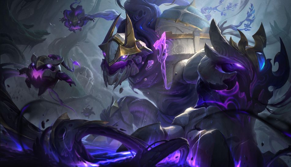 Corrupted Petricite Maokai splash art