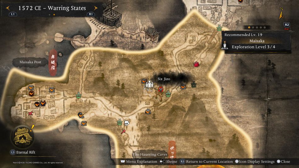 Nioh 3: Maisaka Six Jizo location