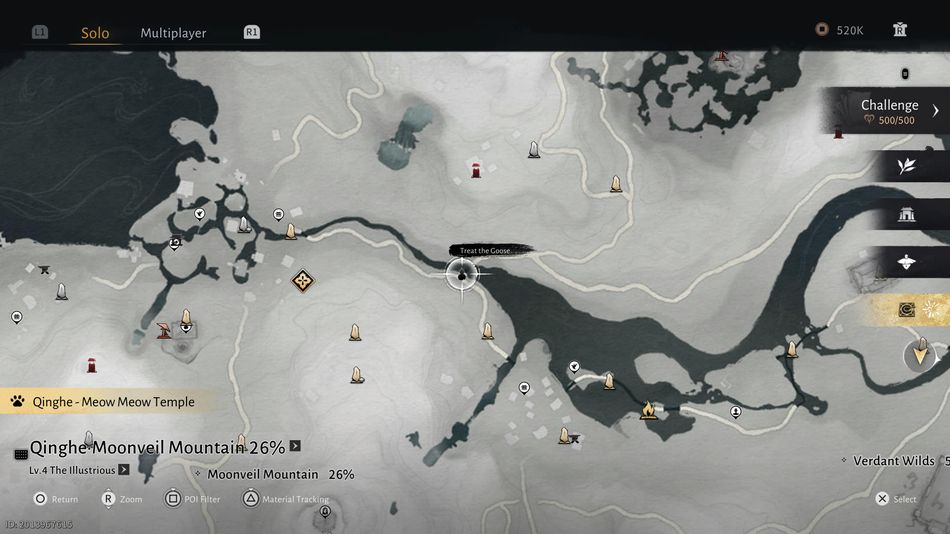 Where Winds Meet: The location of the sick goose