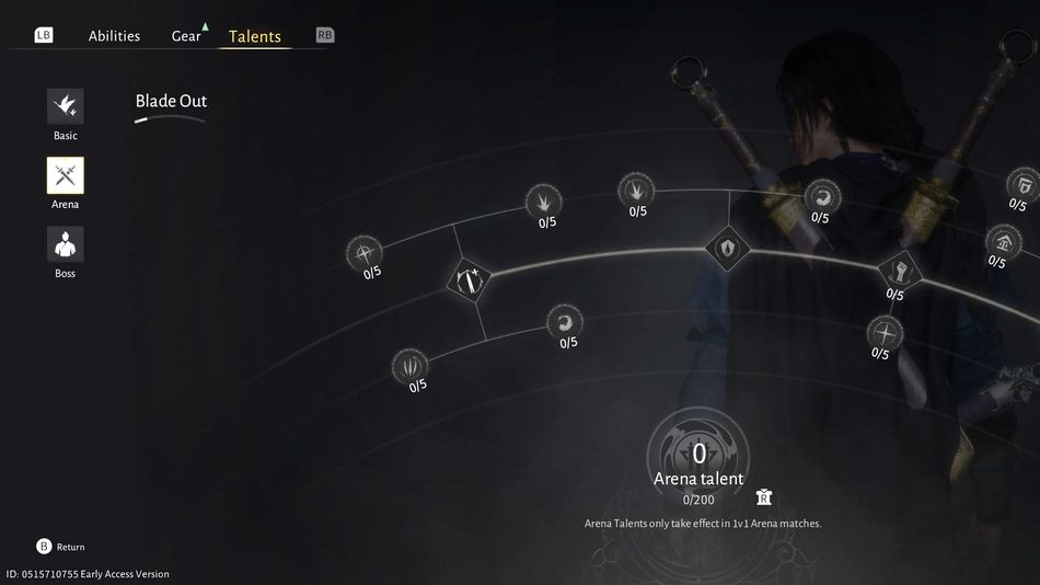 Where Winds Meet: Arena talents are gaine during PvP arena matches