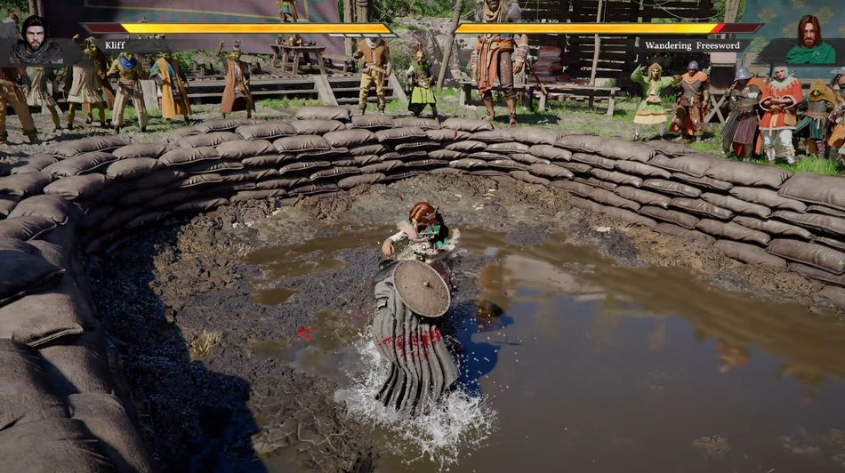 No better way to blow off some steam than fighting in a giant muddy pit