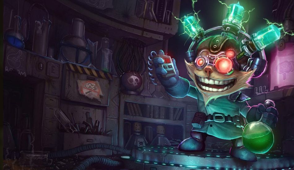 Mad Scientist Ziggs splash art