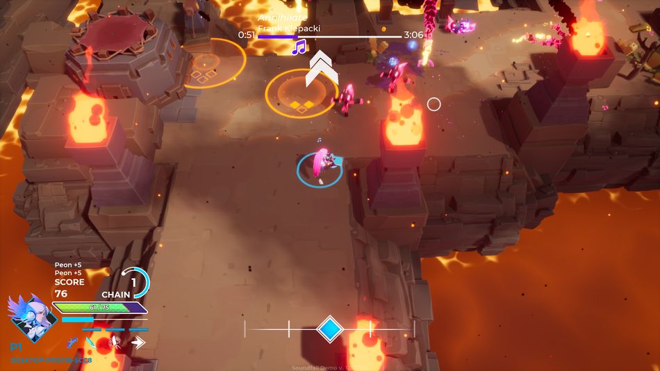 Soundfall Volcano level