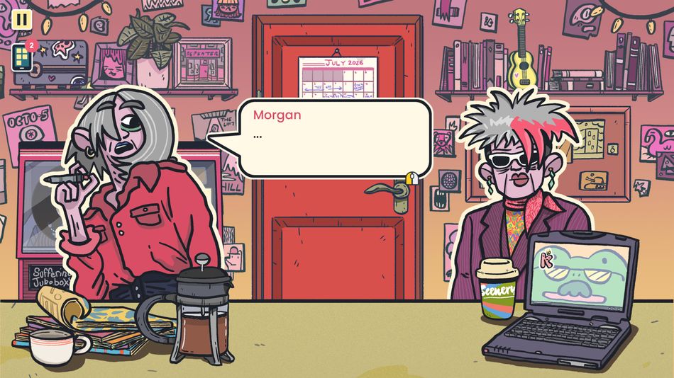 Meet Morgan, the former music star turned shop owner in Patattie Games' narrative-driven Wax Heads.