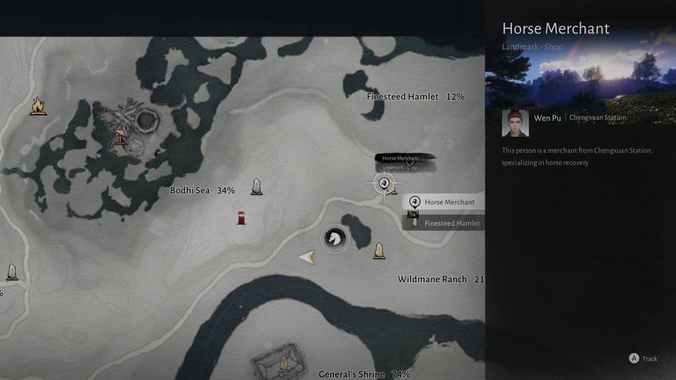 Where Winds Meet: Horse merchant location