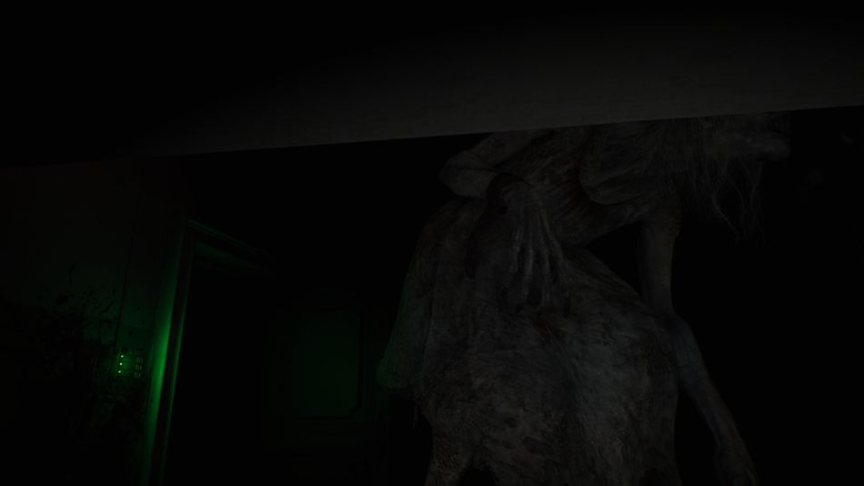 Resident Evil: Requiem – Staying under this table will keep you hidden from the monster