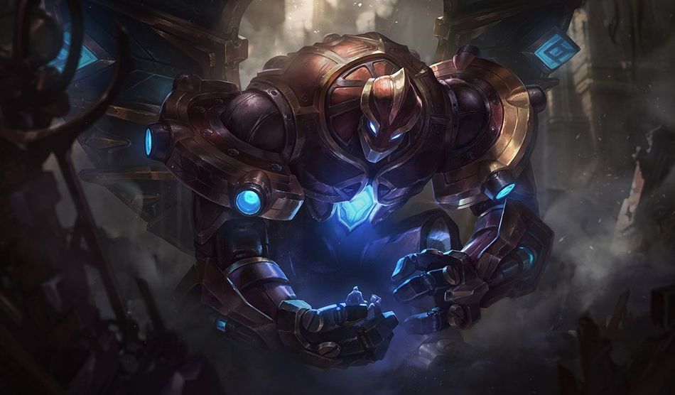 Hextech Galio splash art