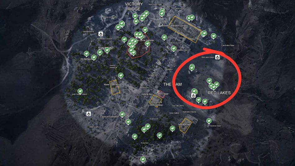 All Candleberry bushes in Dam Battlegrounds in ARC Raiders