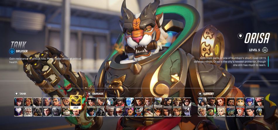 Orisa teaches essential tank fundamentals like space control and positioning.
