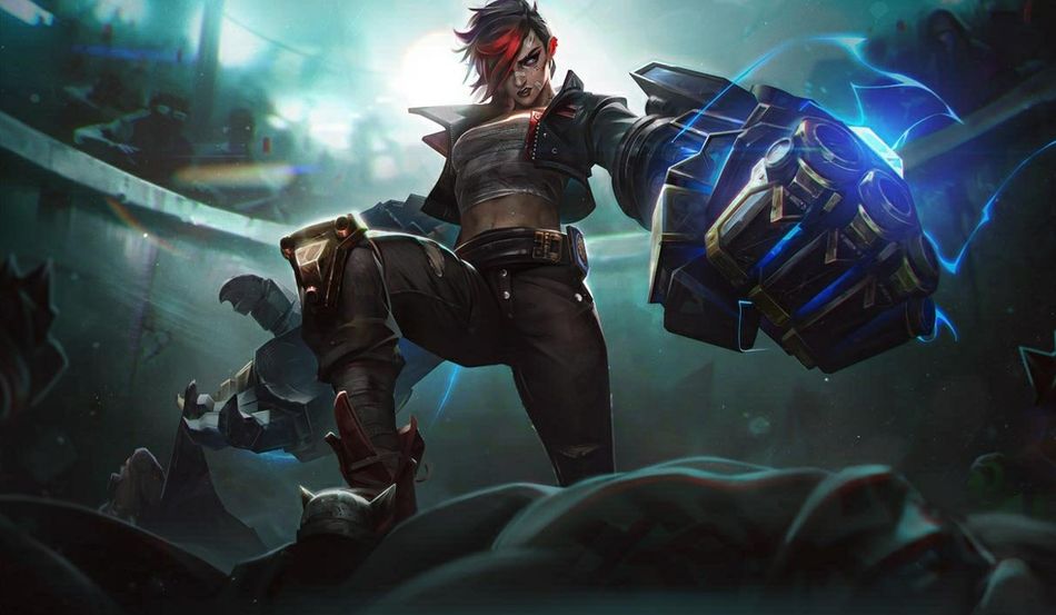 Arcane Brawler Vi splash art