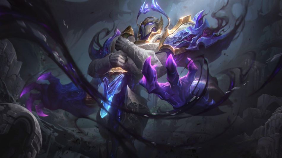 Corrupted Petricite Xerath splash art