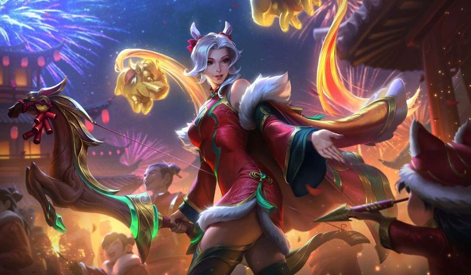 Firecracker Ashe splash art