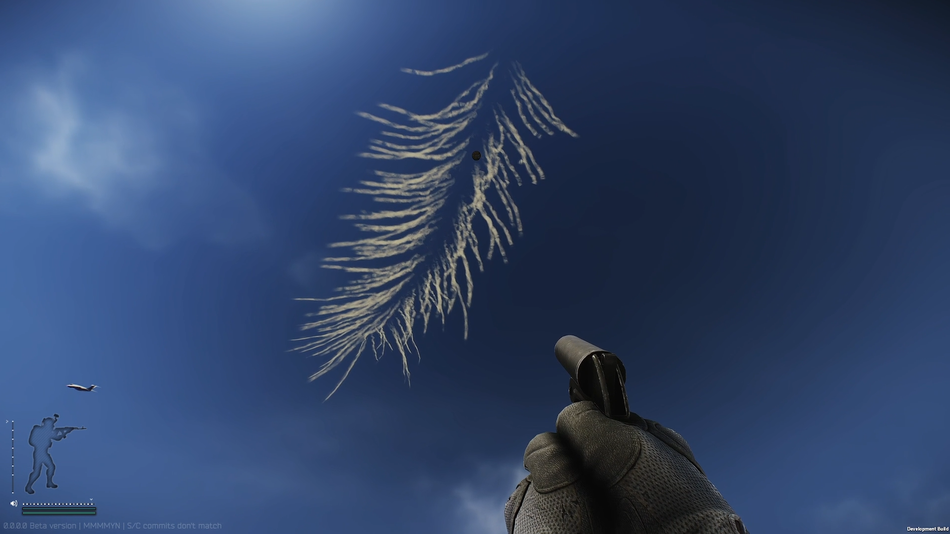 Flare gun used to call in the air drop