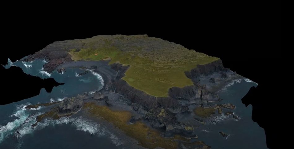 Ninja Theory scanned large spaces like this beach, to use it in Hellblade 2