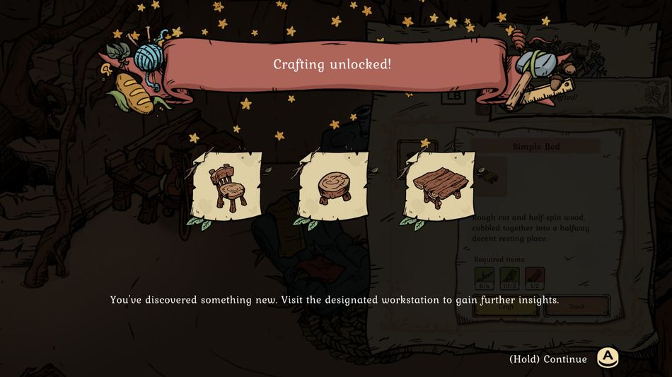 As you progress, you'll unlock new types of furniture for your burrow