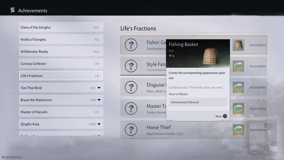 Where Winds Meet: Some achievements will reward you even with the gear pieces
