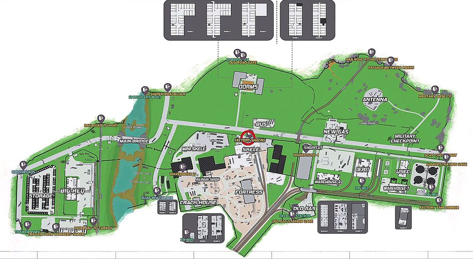 Location where you need to go is marked in red