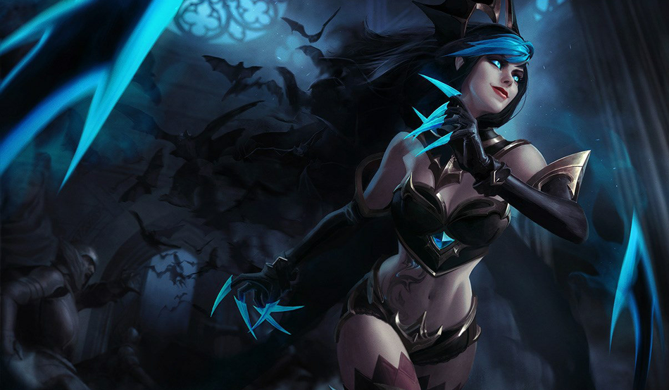 Shadow Evelynn splash art