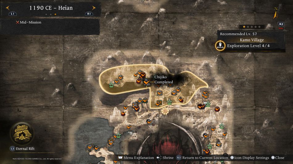 Nioh 3: Exploring optional parts of the map will help you level up