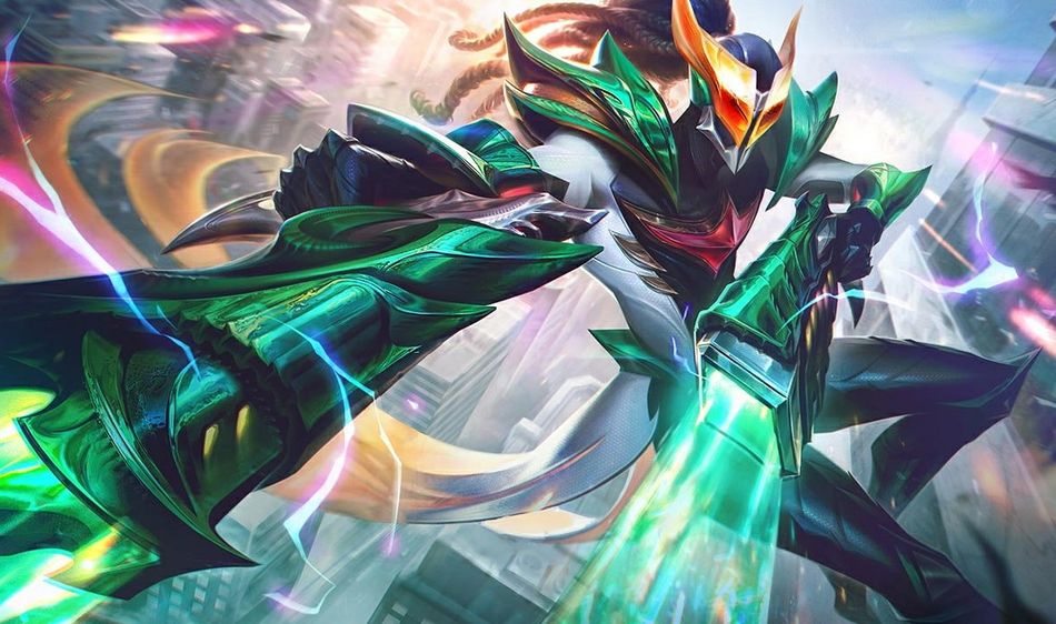Masked Justice Lucian splash art