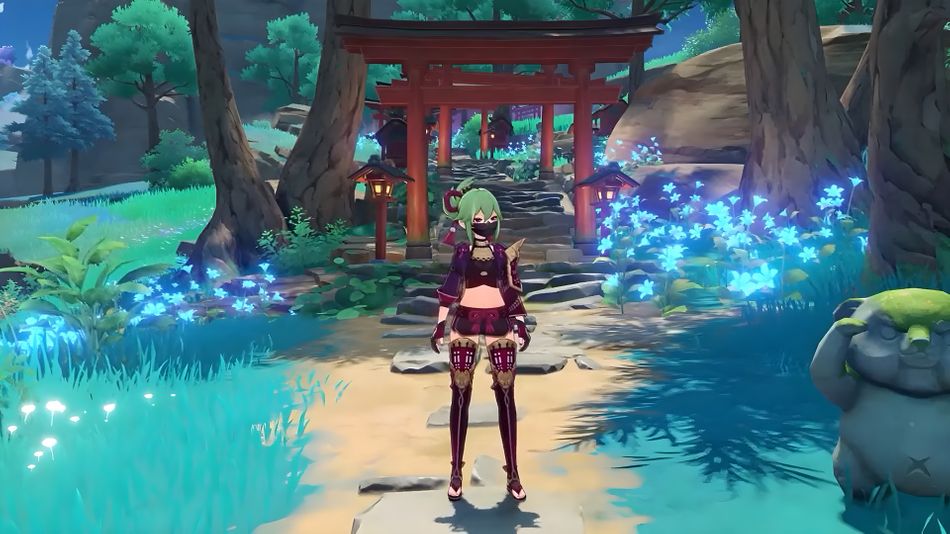 Genshin Impact character Kuki Shinobu