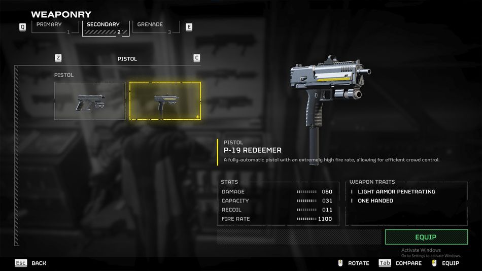 The P-19 Redeemer is the best Secondary Weapon to use against Automatons in Helldivers 2.