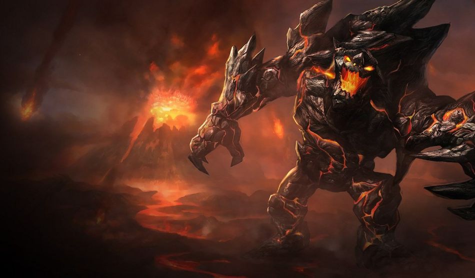 Obsidian Malphite splash art