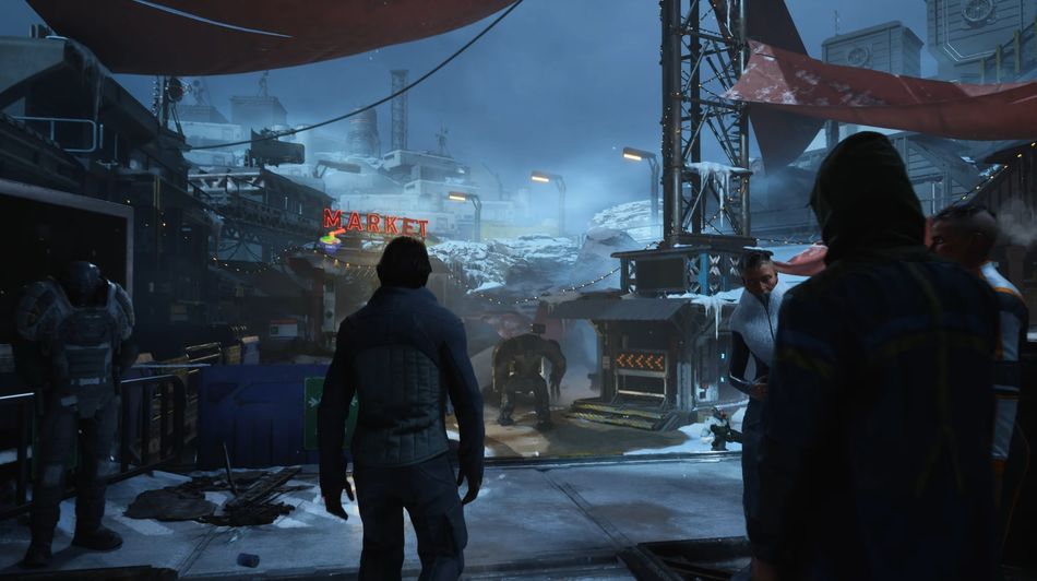 In Exodus, players will travel across vast galaxy and one of the planets we'll visit is this snow covered one