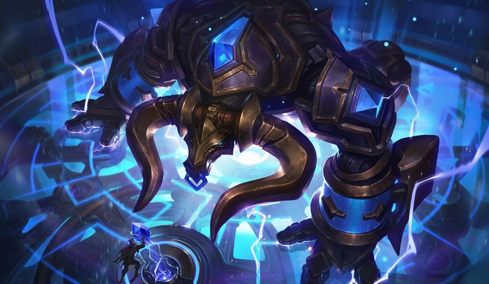 Hextech Alistar splash art