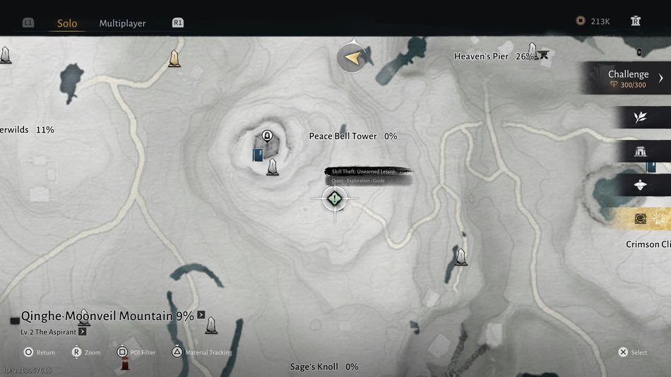 Where Winds Meet: Veil of Stillness skill starting location