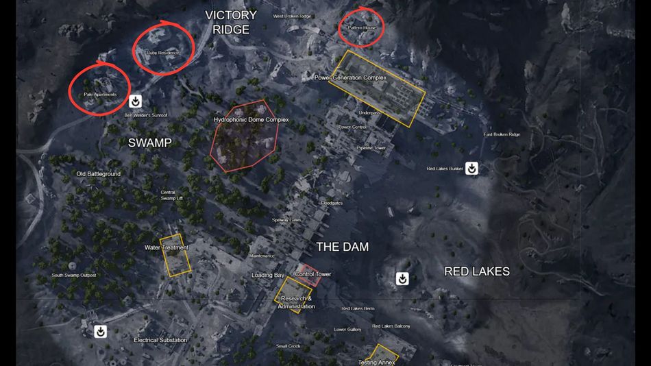 Residential areas in Dam Battlegrounds in ARC Raiders.