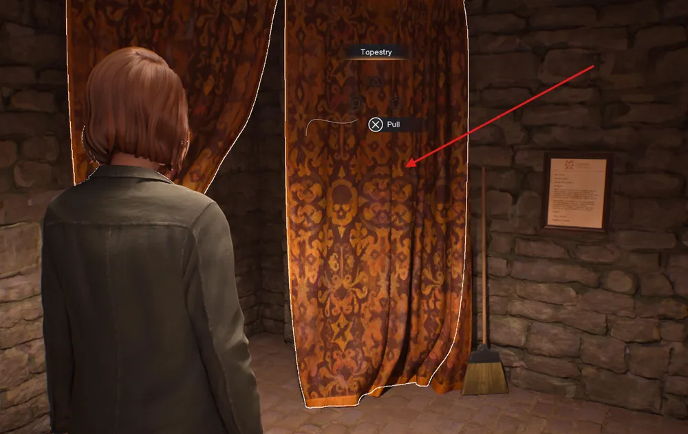 The first detonation box is right next to the door, behind a curtain.