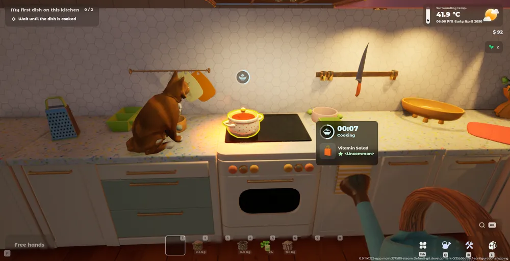 Tiny Eden also introduces cooking, you don't want your produce to go to waste.