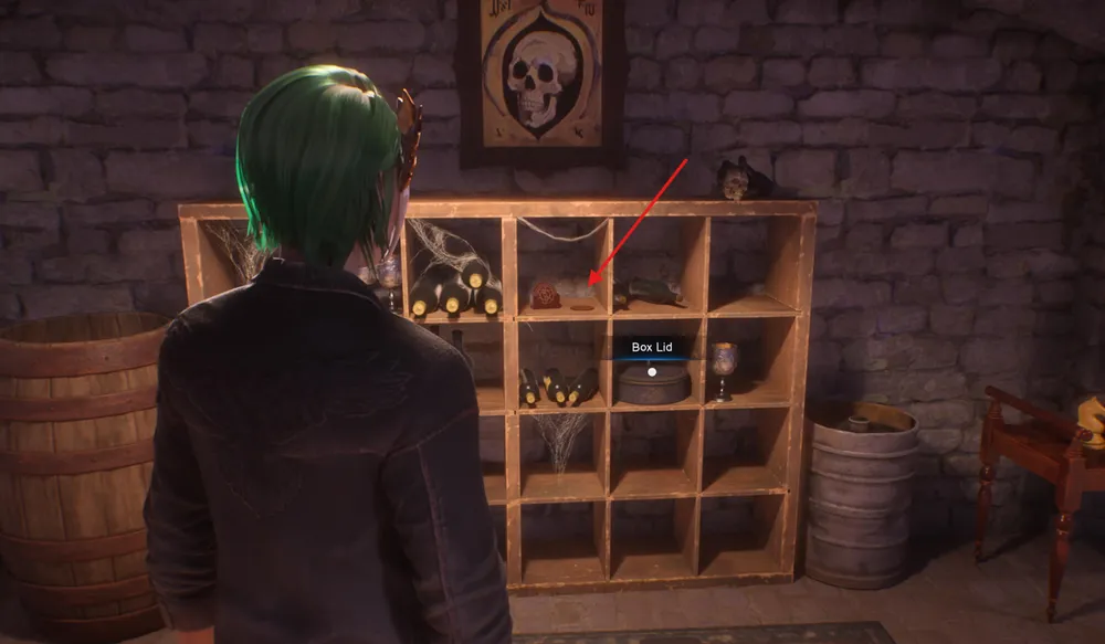 A coaster can be used to open the door to the Abraxas' Hall of Secrets.