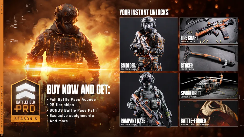 Battlefield Pro features