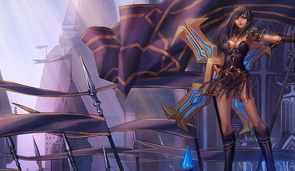 Warrior Princess Sivir splash art 
