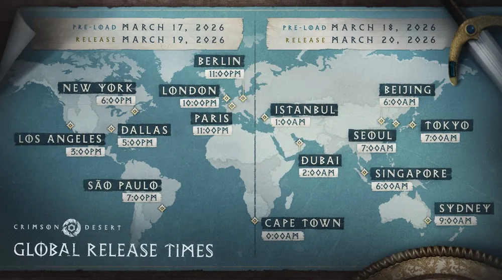 Global launch is March 19 at 3:00PM PDT / 6:00PM EST / 10:00PM GMT (March 20 7:00AM JST in Tokyo)
