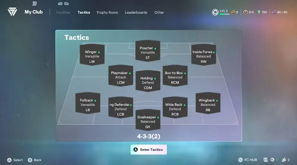 The My Club menu is separate from match launching - use it for club management but go to the Clubhouse to actually play