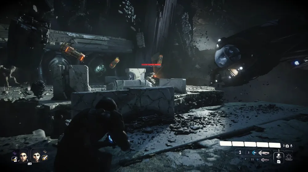 Exodus' combat is a mix of cover based shooting and unleashing powerful skills