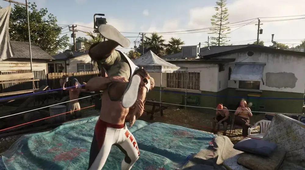 The system goes far beyond standard brawling, featuring dedicated grappling and pro-wrestling moves