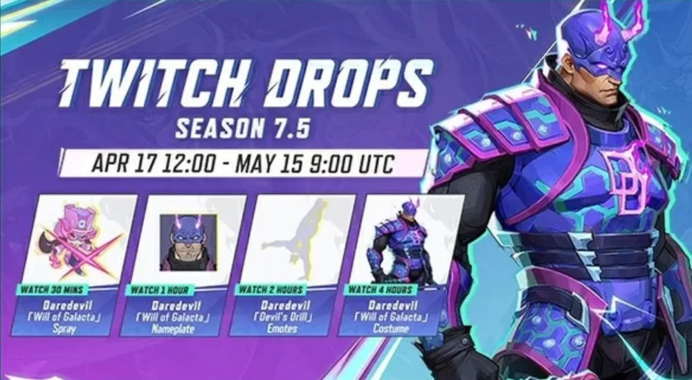 All Marvel Rivals Season 7.5 Twitch Drops